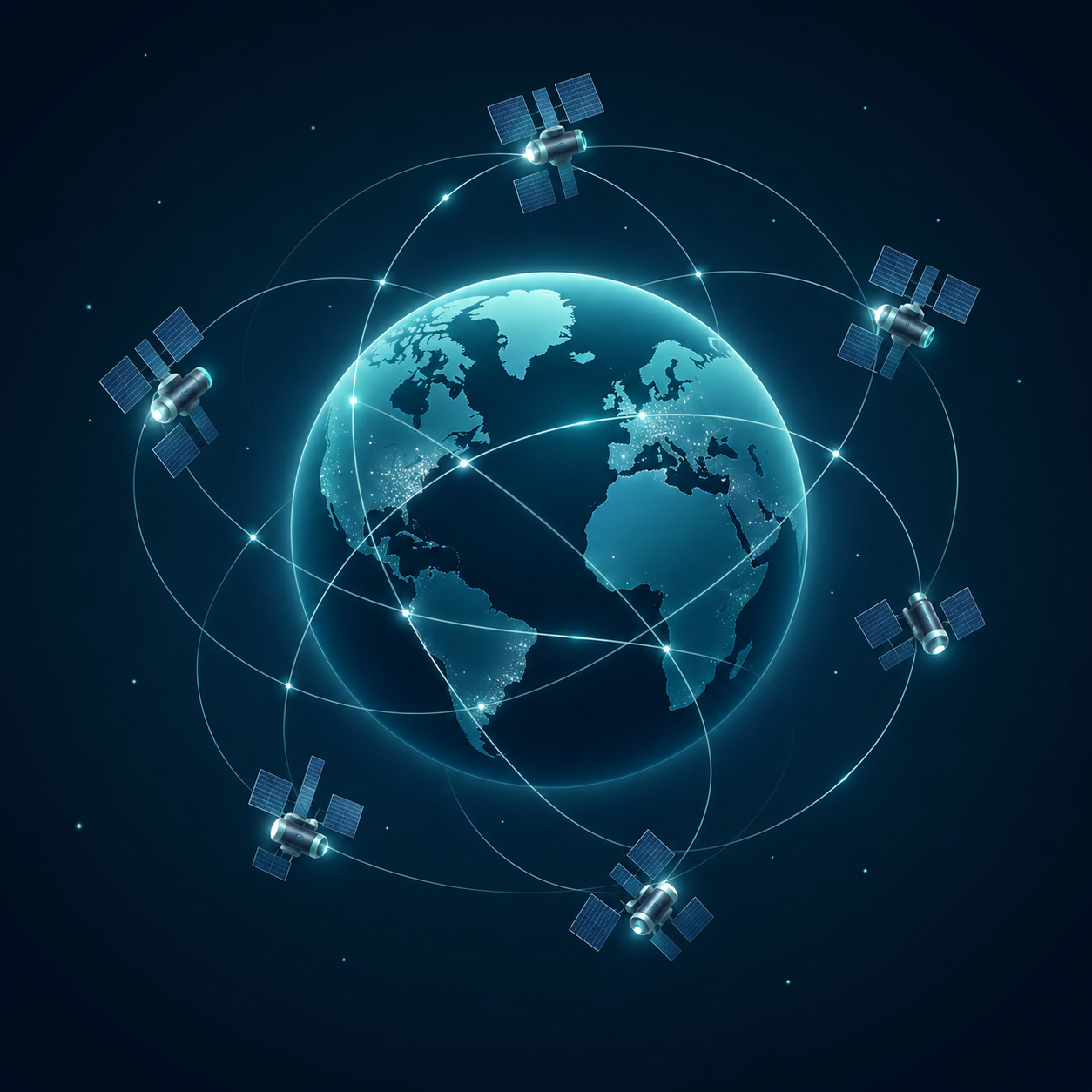 Satellite CrunchLabs en orbite autour de la Terre